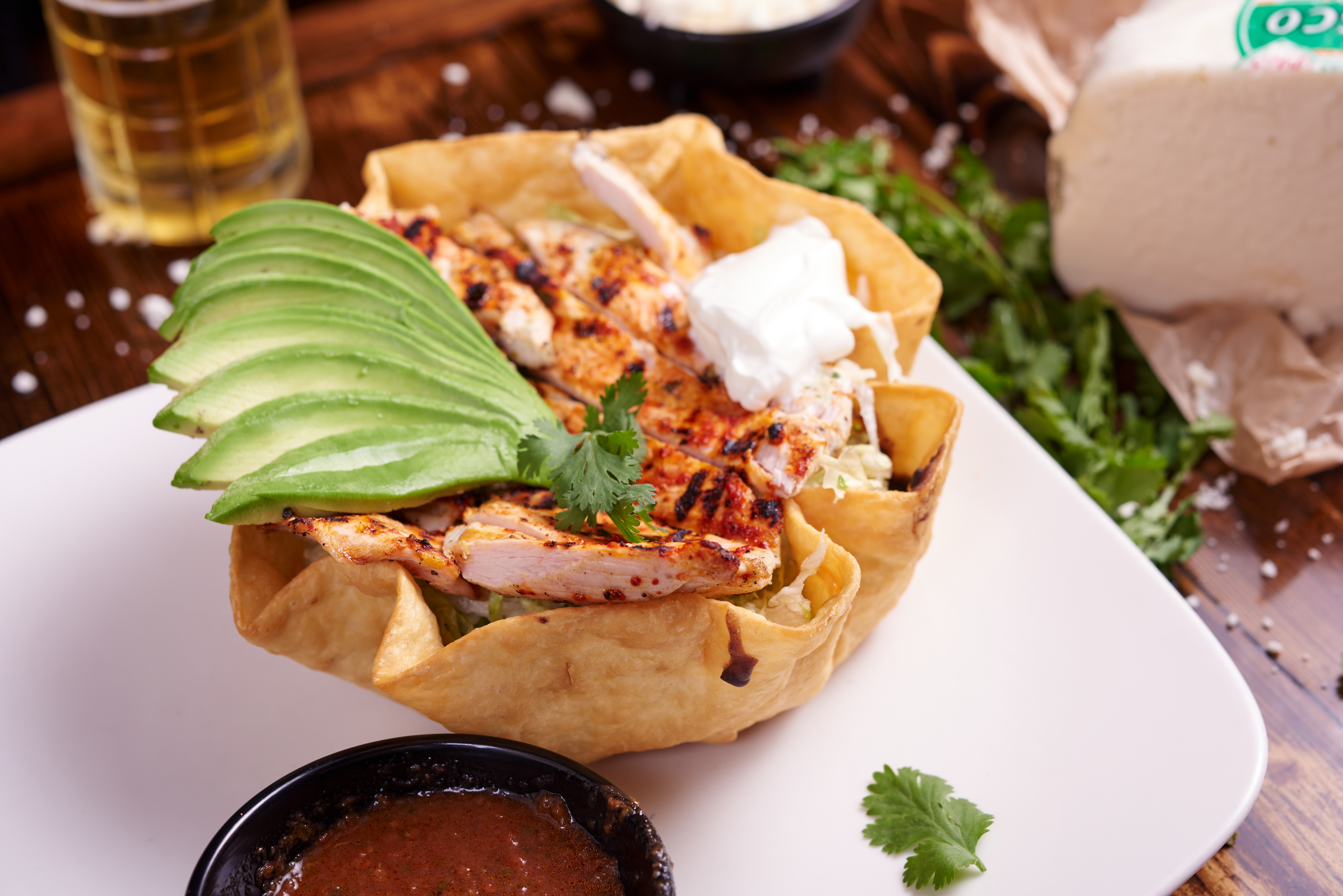 Taco salad at Los Arroyos